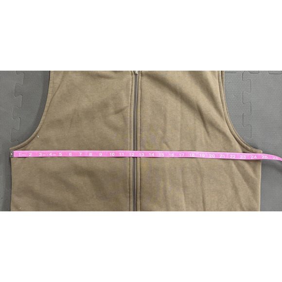 Redhead Sleeveless Vest Reversible Mens Large Tall Fleeced Lined Outdoor Brown - Picture 11 of 12